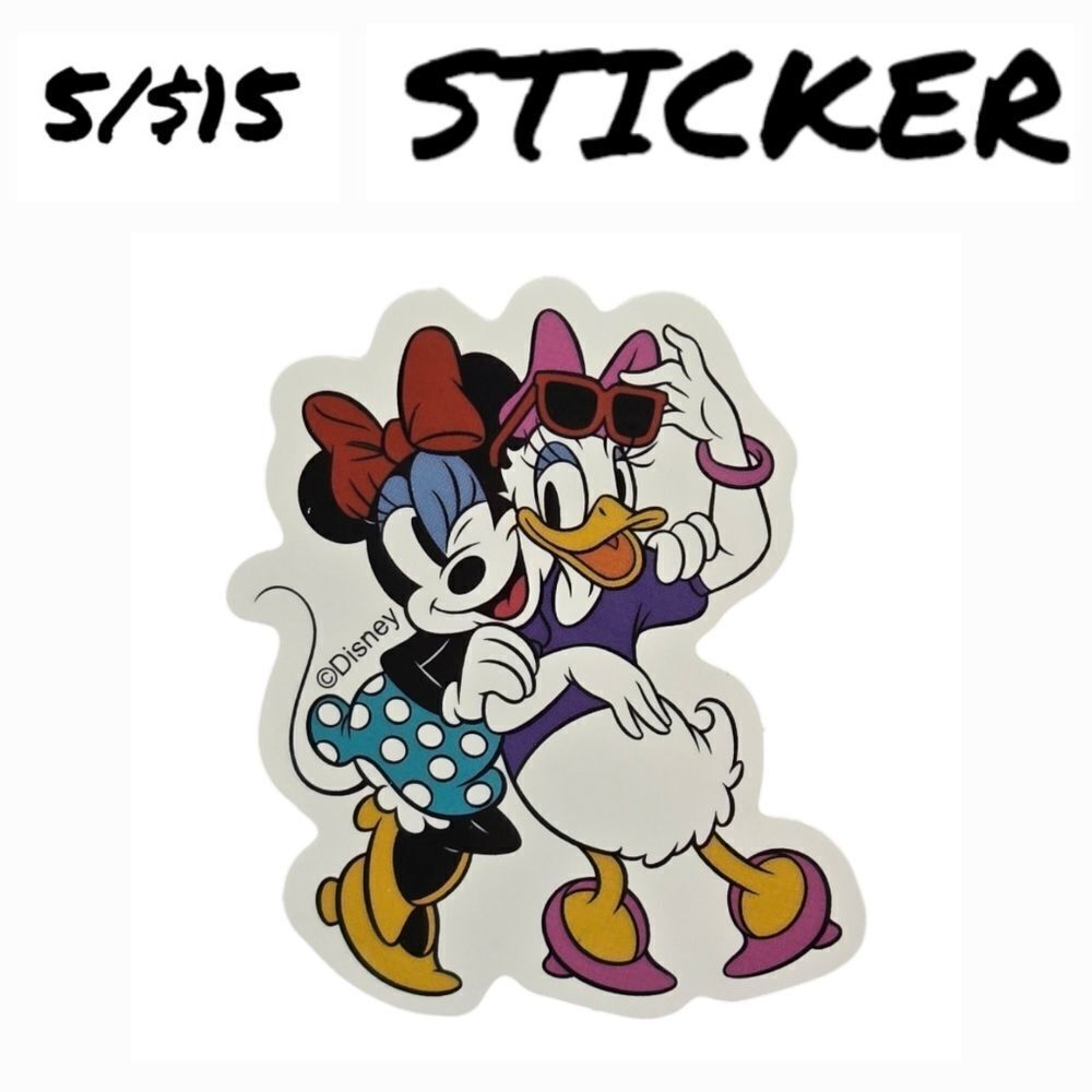 Minnie Mouse Daisy Duck Friends Sticker Decal Self-Adhesive Laptop Water Bottle